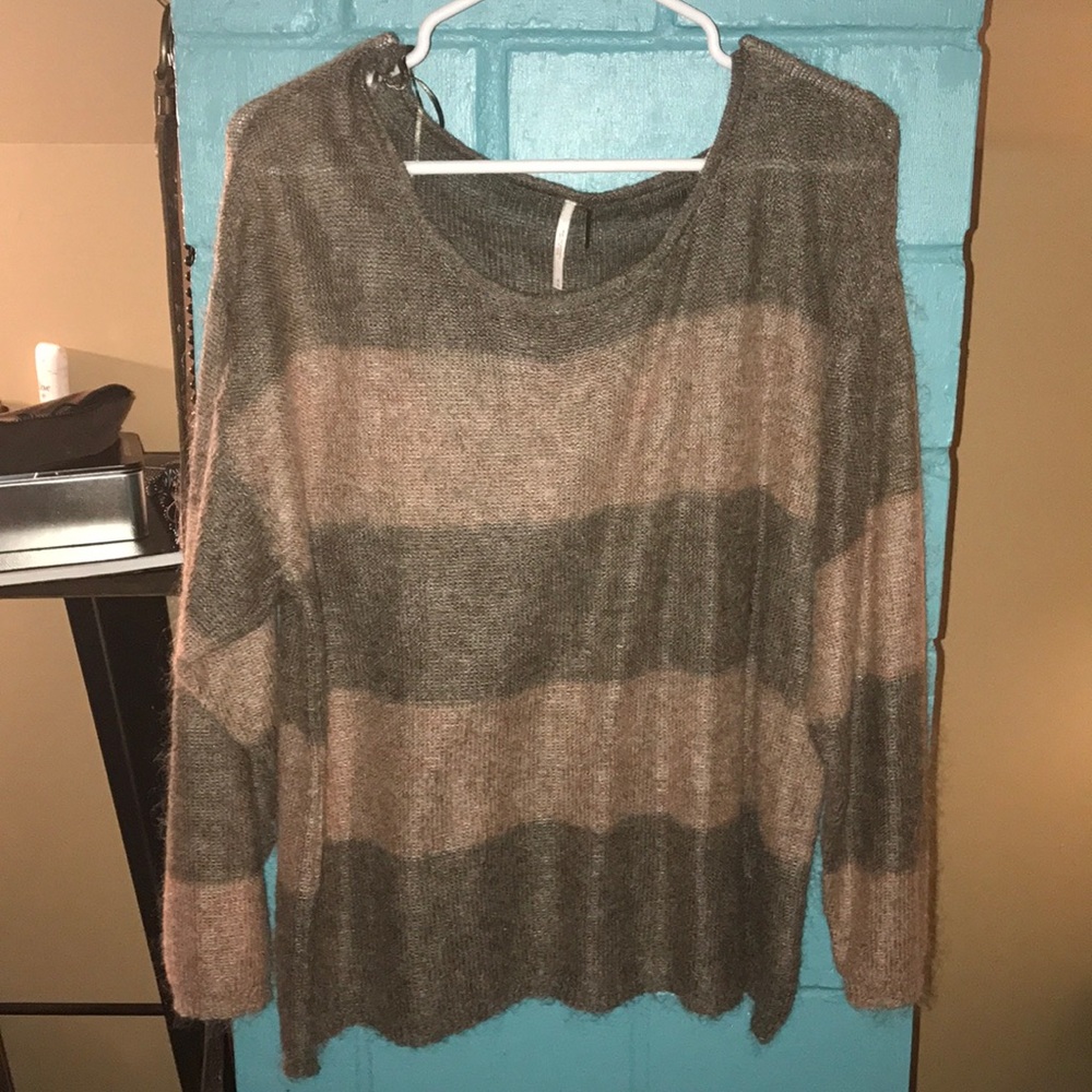 Free People Striped Sweater Super Soft M